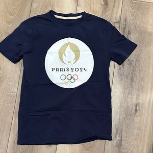 Kids Navy Paris 2024 T-Shirt YXL